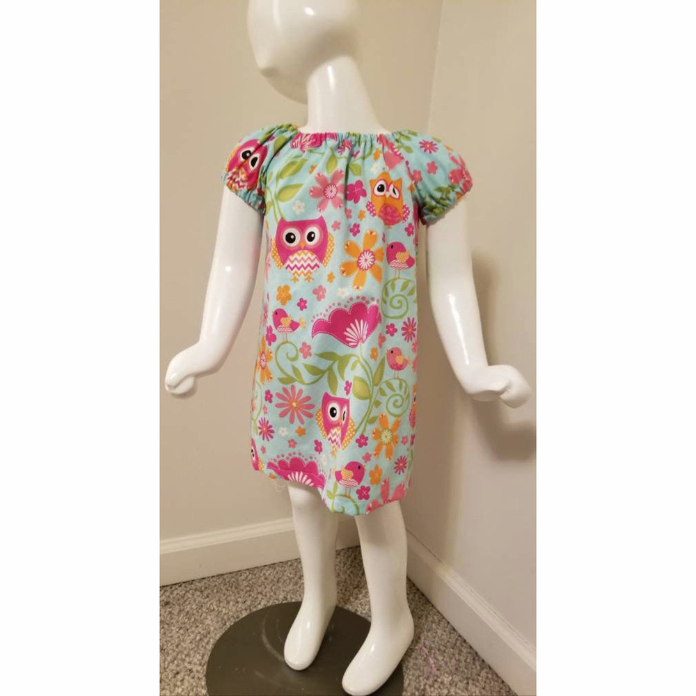 Rivera's Boutique: Owl Peasant Dress